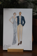 Load image into Gallery viewer, Live_Wedding_Illustration_Wedding_Illustrator_Melbourne_Candy_Ng_Art11.JPG