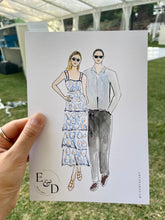 Load image into Gallery viewer, Melbourne_live_wedding_illustration_live_guest_illustration_live_event_illustration_melbourne_event_illustrator_melbourne_event_artist_live_event_illustrator3.jpg