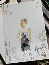 Load image into Gallery viewer, Melbourne_live_wedding_illustration_live_guest_illustration_live_event_illustration_melbourne_event_illustrator_melbourne_event_artist_live_event_illustrator_after_event_service_Live_fashion_illustrator8.jpg