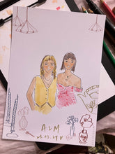 Load image into Gallery viewer, Melbourne_live_wedding_illustration_live_guest_illustration_live_event_illustration_melbourne_event_illustrator_melbourne_event_artist_live_event_illustrator_after_event_service_Live_fashion_illustrator5.jpg