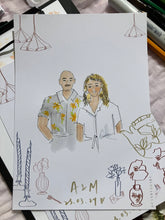 Load image into Gallery viewer, Melbourne_live_wedding_illustration_live_guest_illustration_live_event_illustration_melbourne_event_illustrator_melbourne_event_artist_live_event_illustrator_after_event_service_Live_fashion_illustrator3.jpg