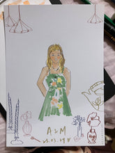 Load image into Gallery viewer, Melbourne_live_wedding_illustration_live_guest_illustration_live_event_illustration_melbourne_event_illustrator_melbourne_event_artist_live_event_illustrator_after_event_service_Live_fashion_illustrator7.jpg