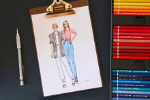 Load image into Gallery viewer, Custom Fashion Illustration
