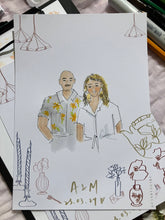 Load image into Gallery viewer, Melbourne_live_wedding_illustration_live_guest_illustration_live_event_illustration_melbourne_event_illustrator_melbourne_event_artist_live_event_illustrator_after_event_service_Live_fashion_illustrator3.jpg

