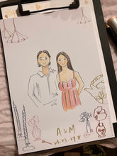 Load image into Gallery viewer, Melbourne_live_wedding_illustration_live_guest_illustration_live_event_illustration_melbourne_event_illustrator_melbourne_event_artist_live_event_illustrator_after_event_service_Live_fashion_illustrator1.jpg
